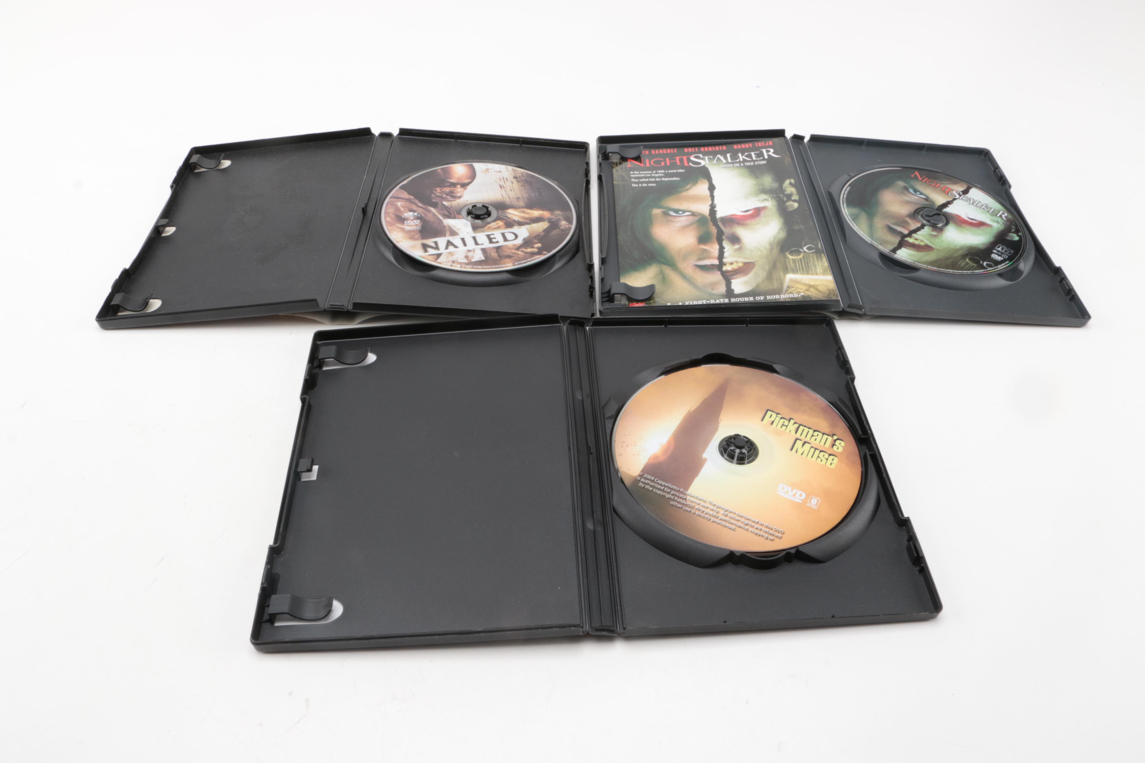 Horror Movie DVDs Including "The Amityville Horror" and "The Changeling"