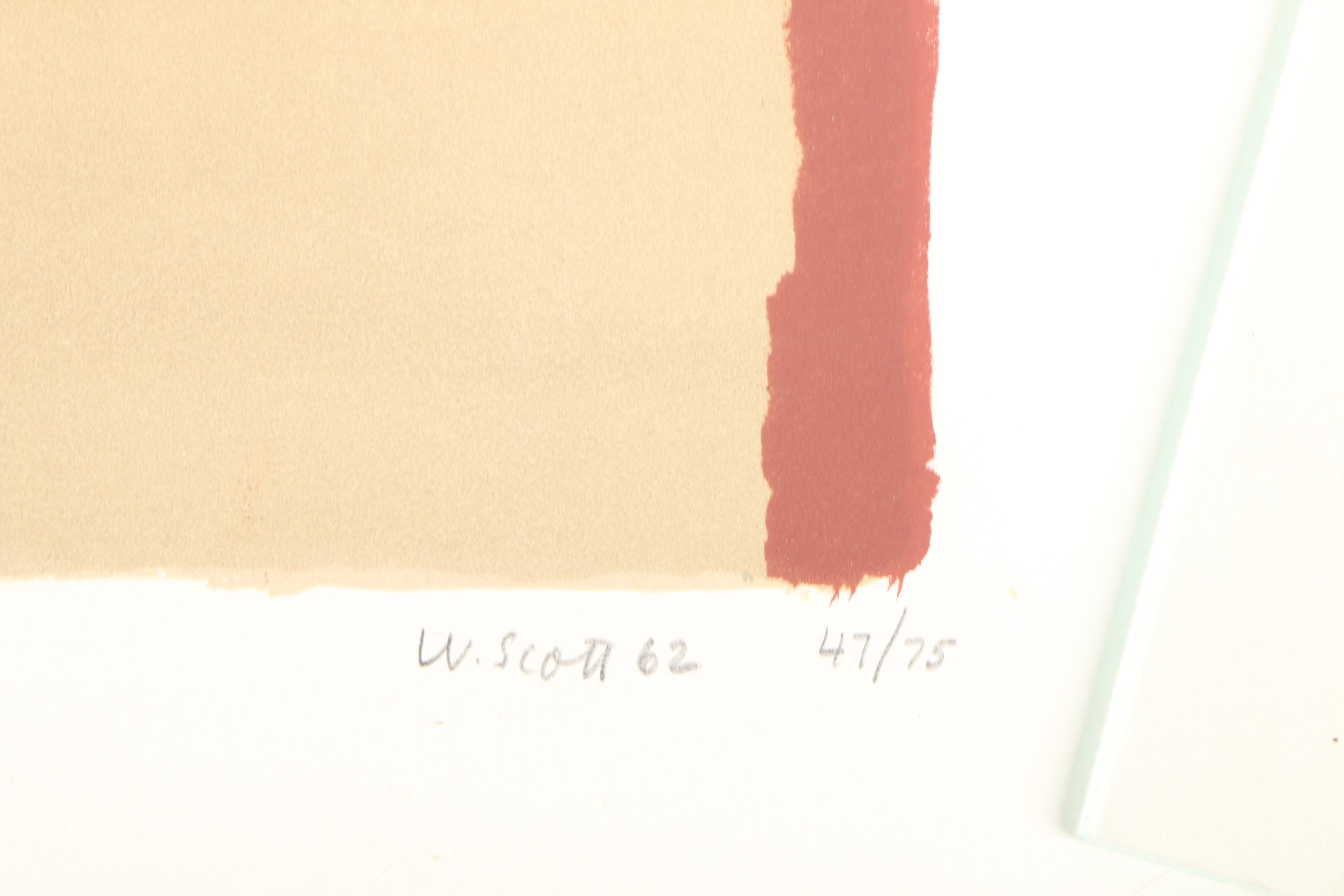 William Scott Abstract Lithograph "Benbecula"