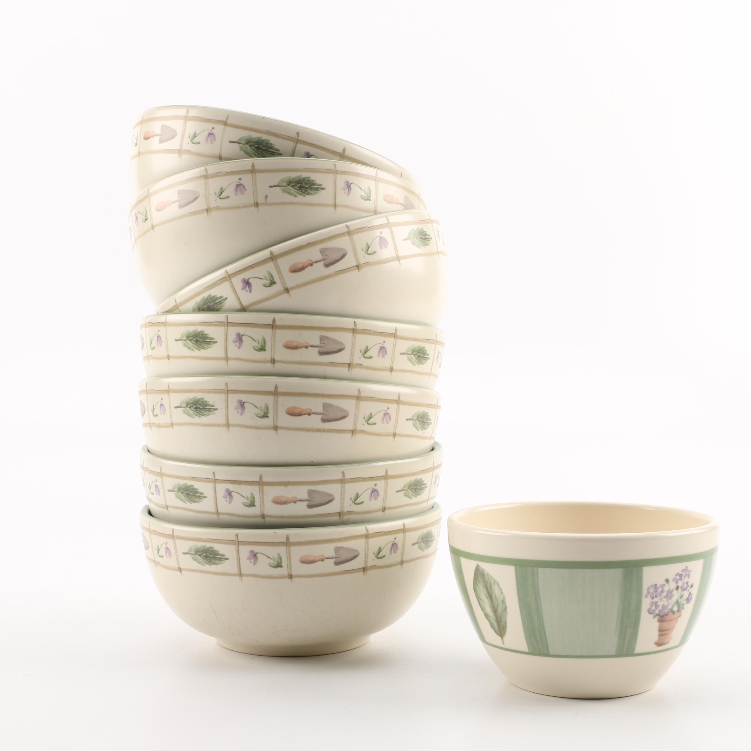 Pfaltzgraff Perennials "Flower Garden" Bowls