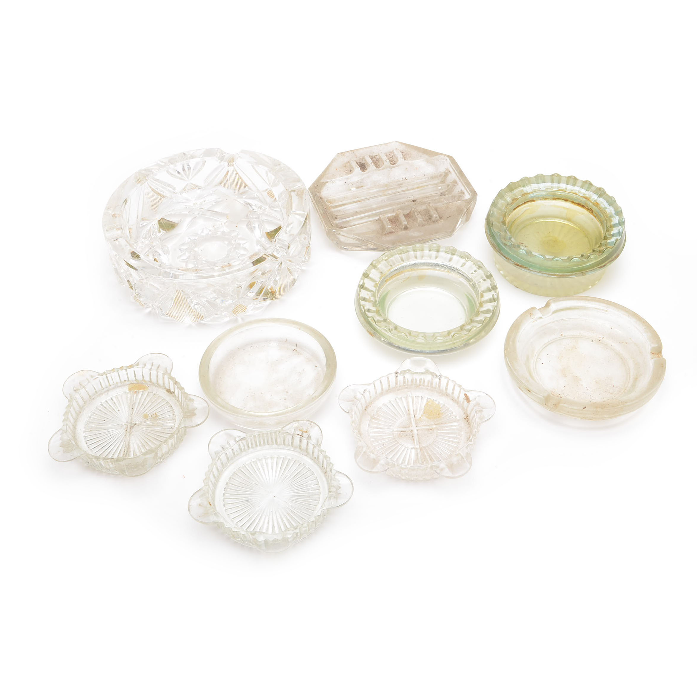 Collection of Decorative Glass Ash Receivers