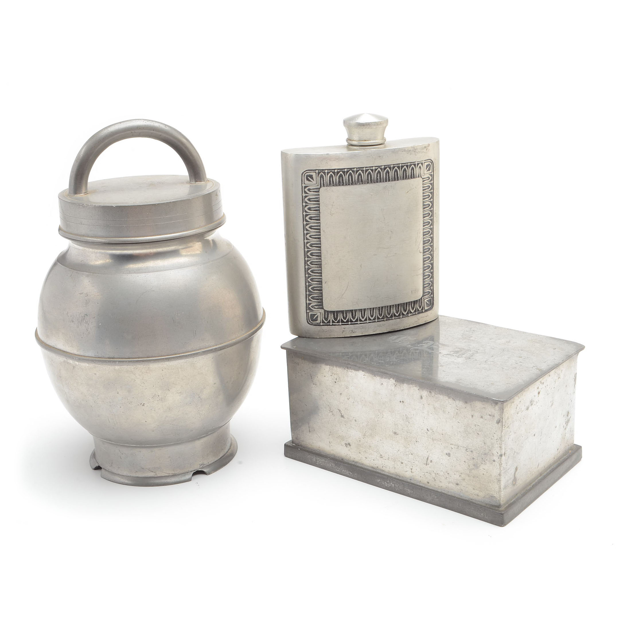 Three Vintage Pewter Decorative Collectibles