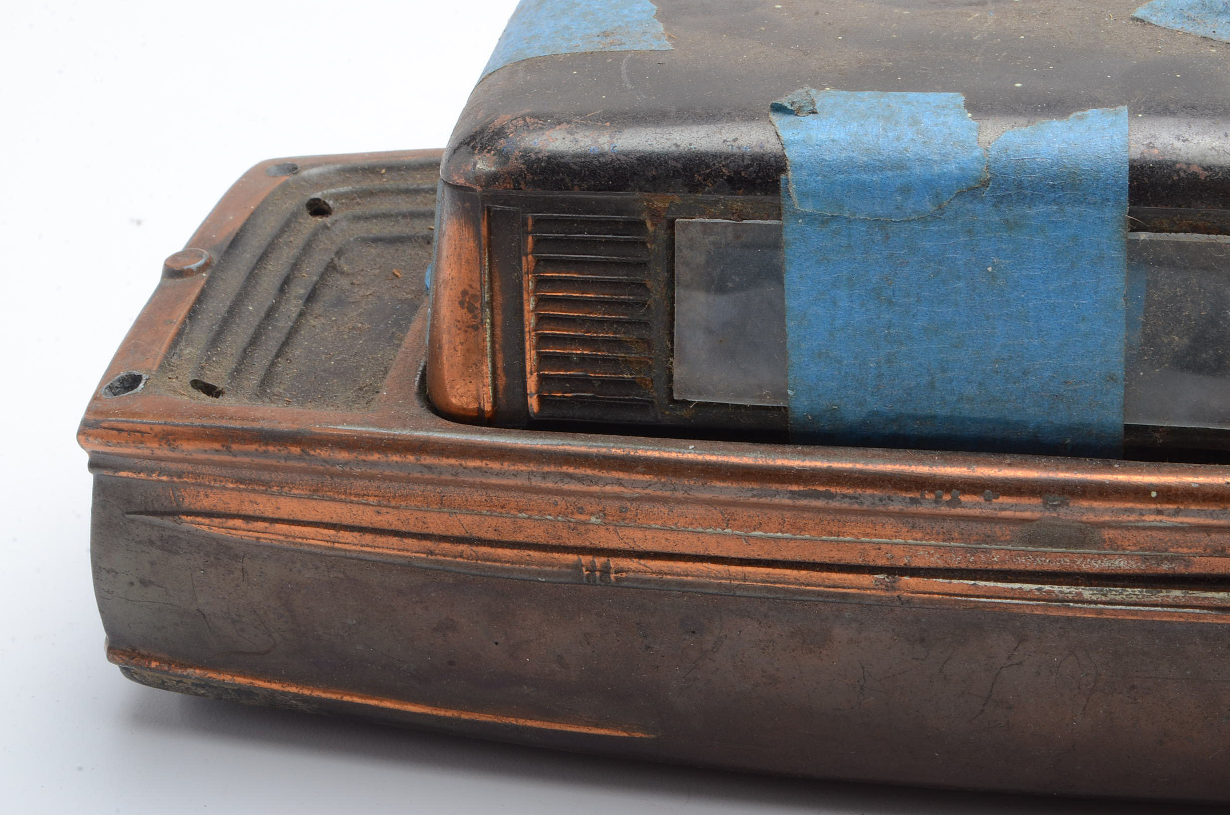 Vintage Copper Finish Model Boat