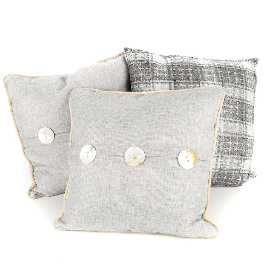 Gray Decorative Throw Pillows