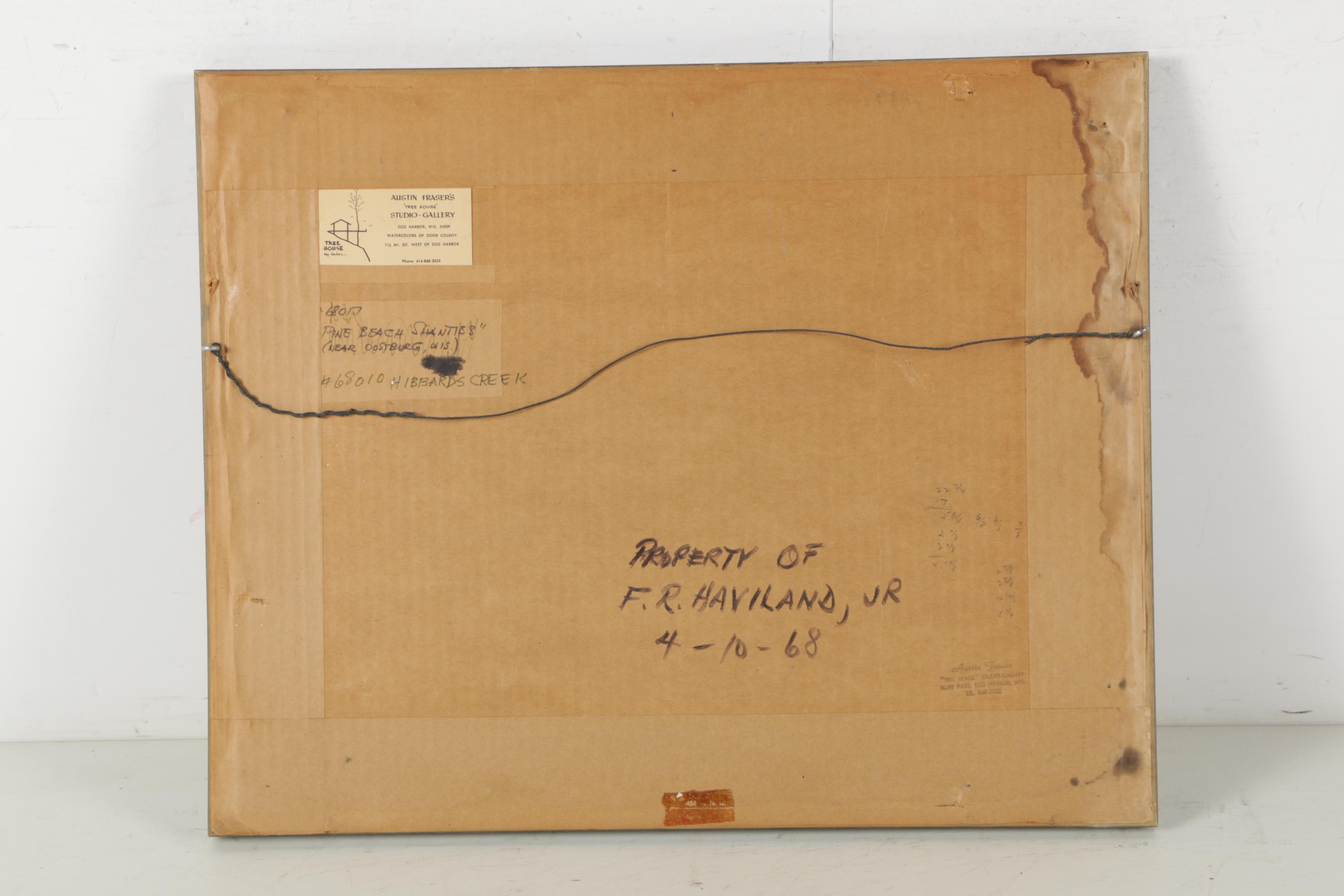 Austin Fraser Watercolor Landscape Painting on Paper