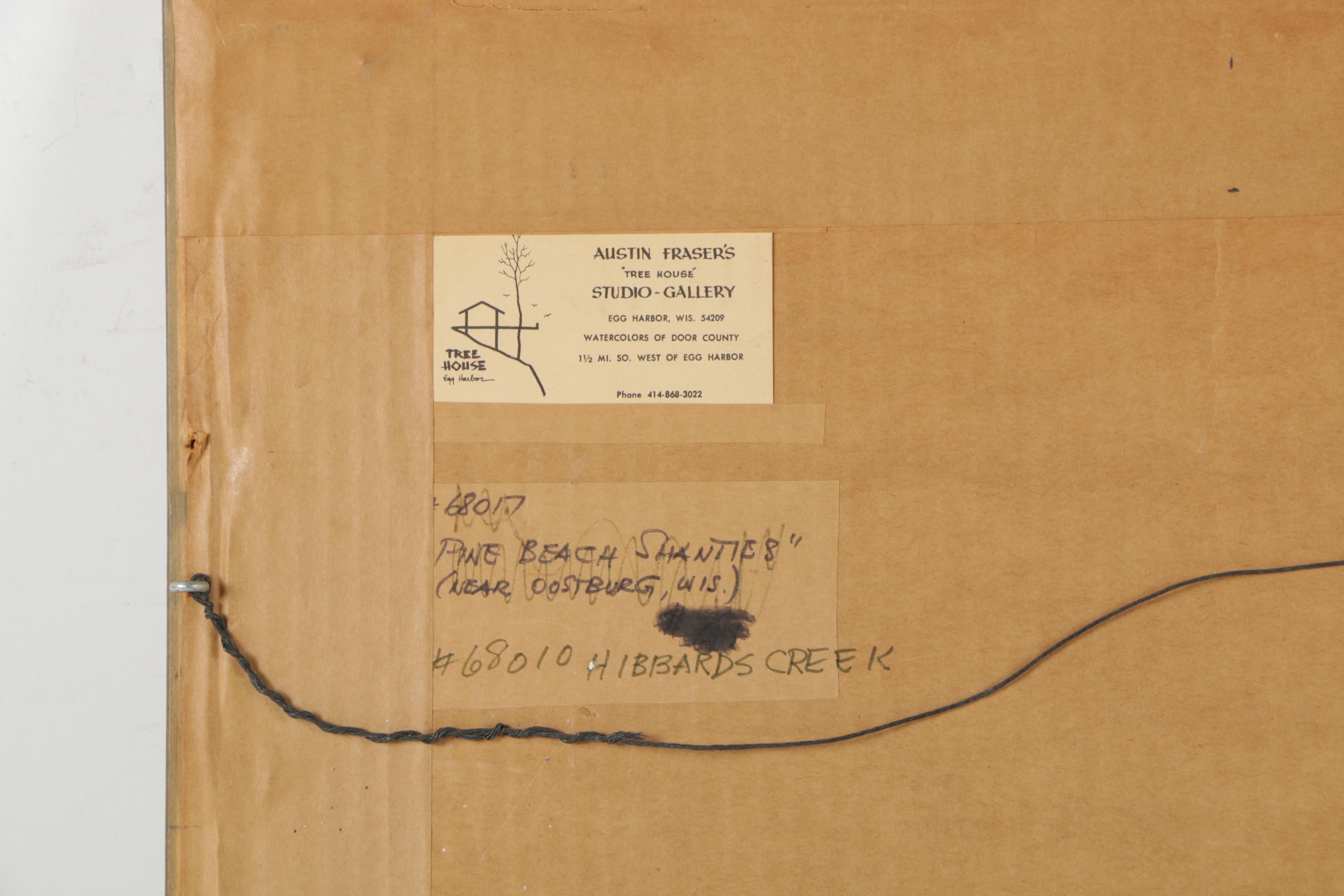 Austin Fraser Watercolor Landscape Painting on Paper