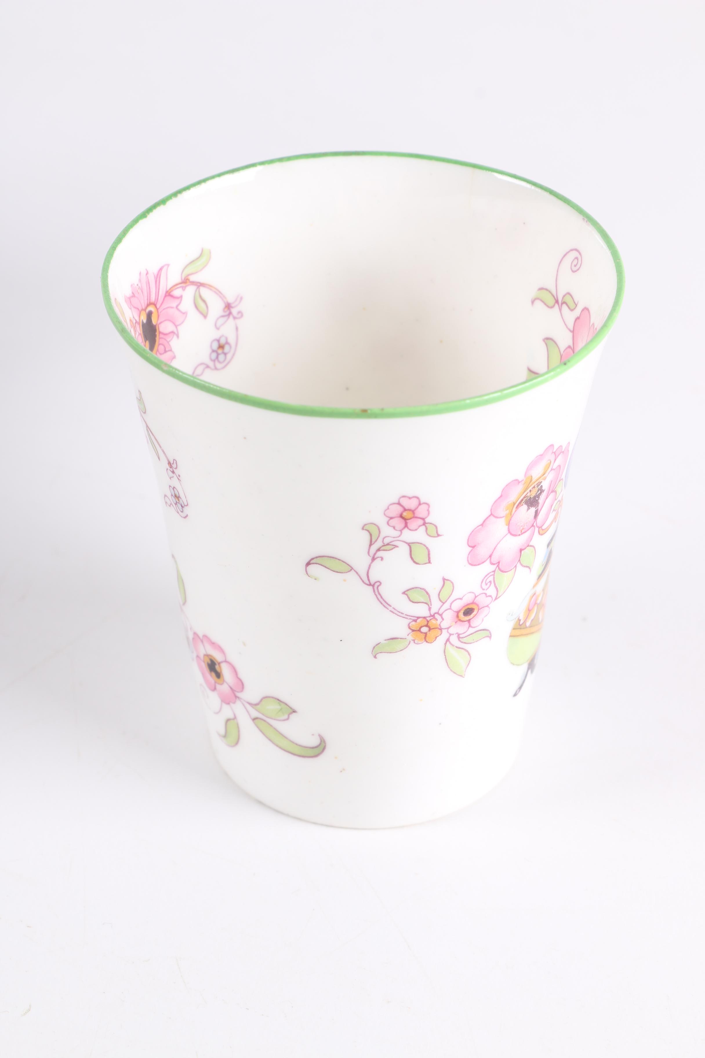 Vintage Henry M. Williamson & Sons "Canton" Porcelain Teacups and Saucers