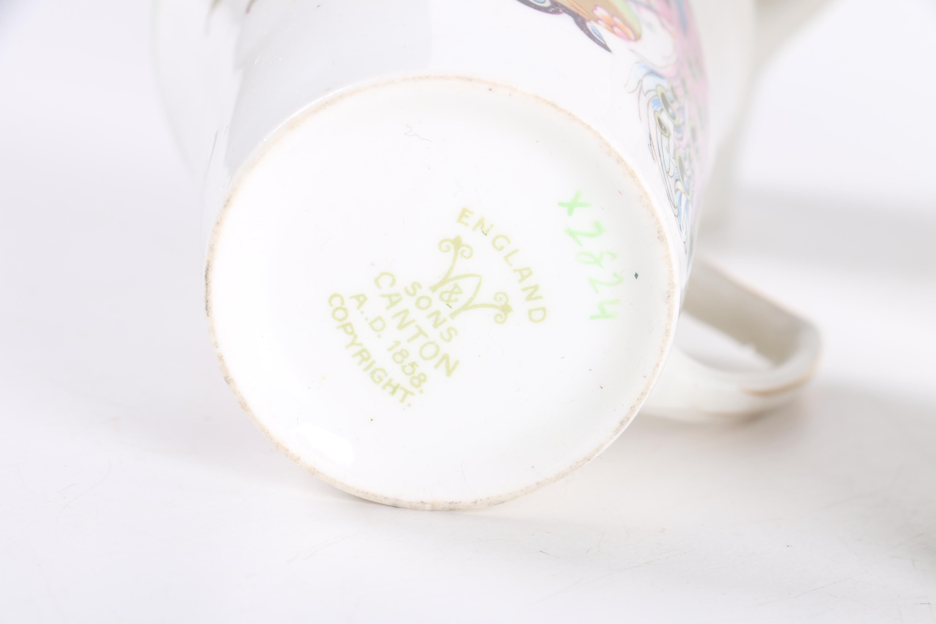 Vintage Henry M. Williamson & Sons "Canton" Porcelain Teacups and Saucers