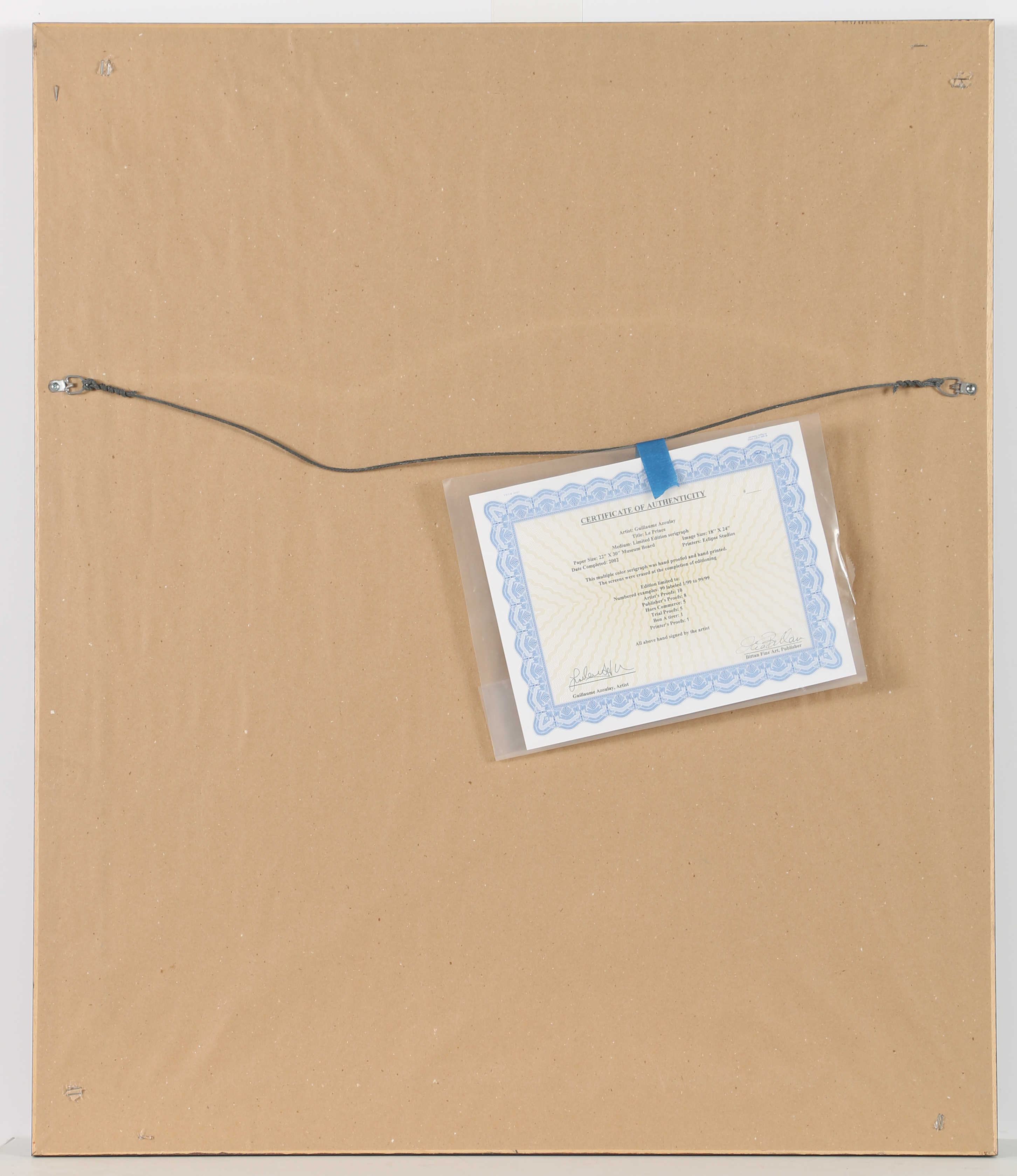 Gouillaume Azoulay Serigraph "Le Prince"