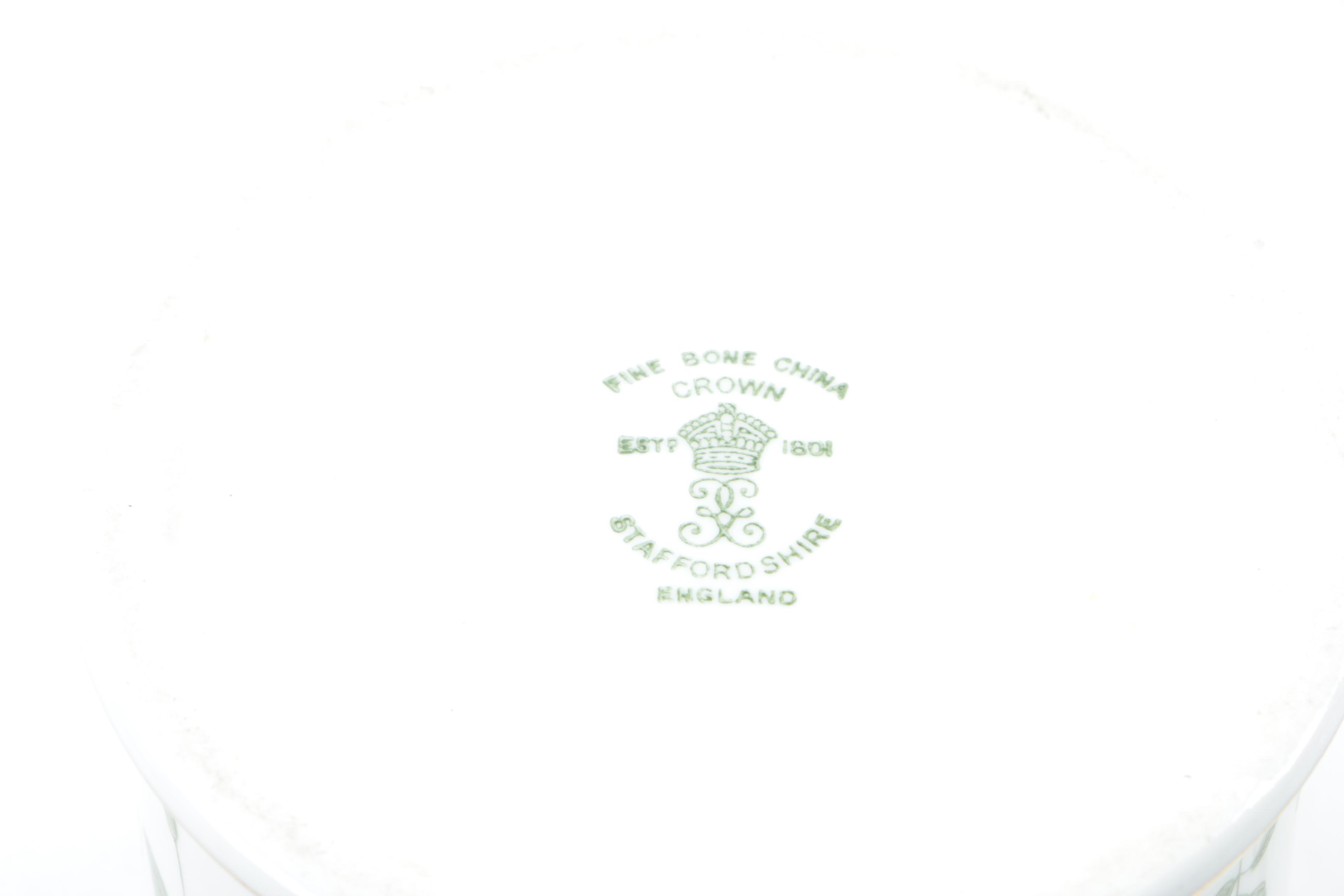 Porcelain Serveware Including Crown Staffordshire