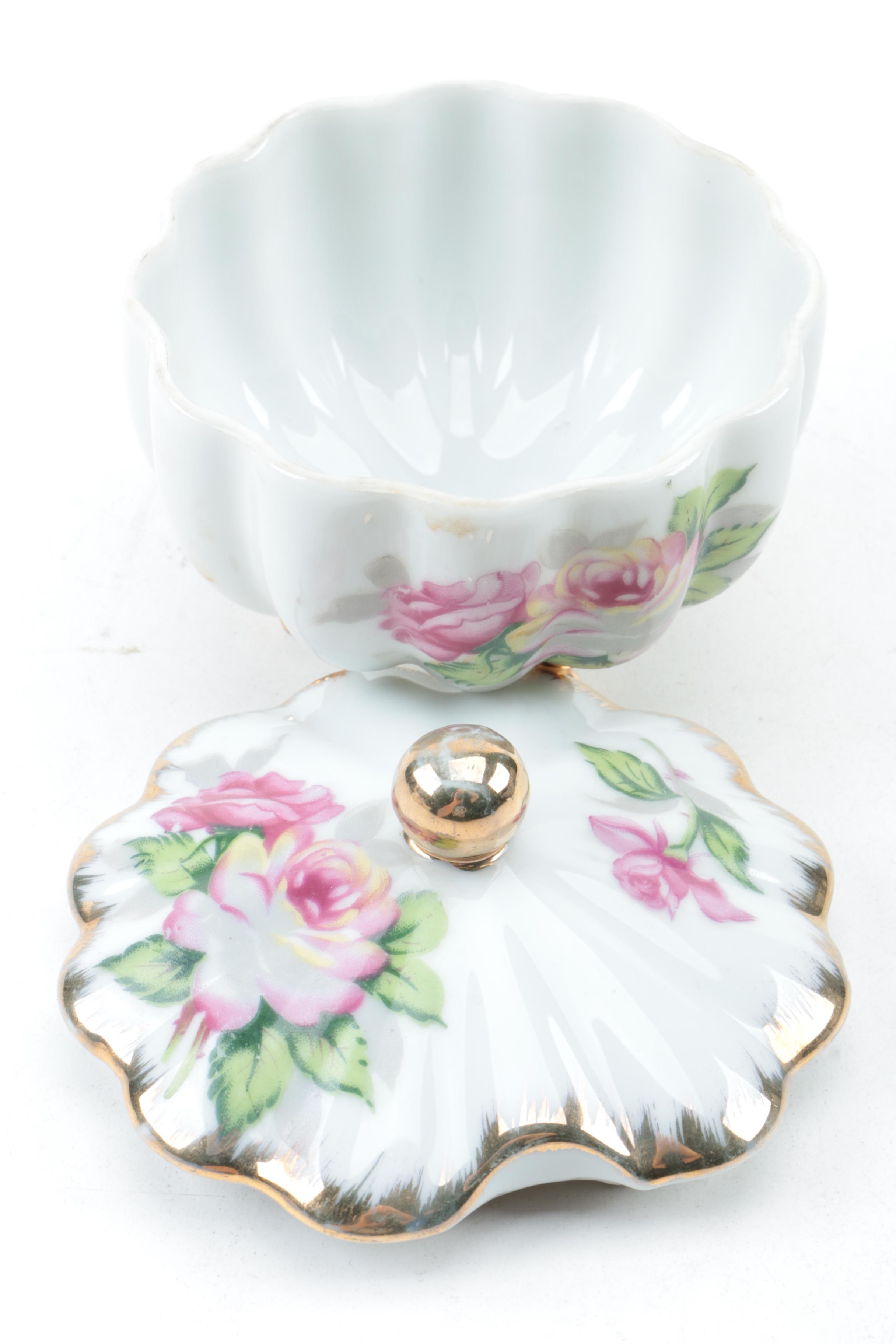 Porcelain Serveware Including Crown Staffordshire