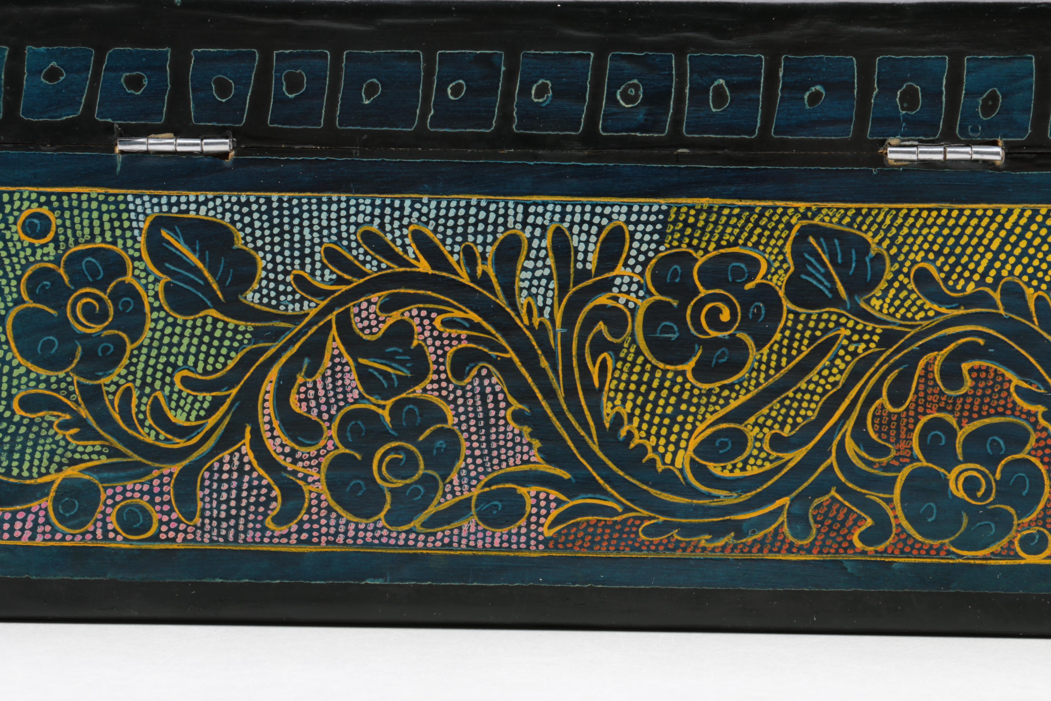 Wooden Box and Hat Shaped Basket