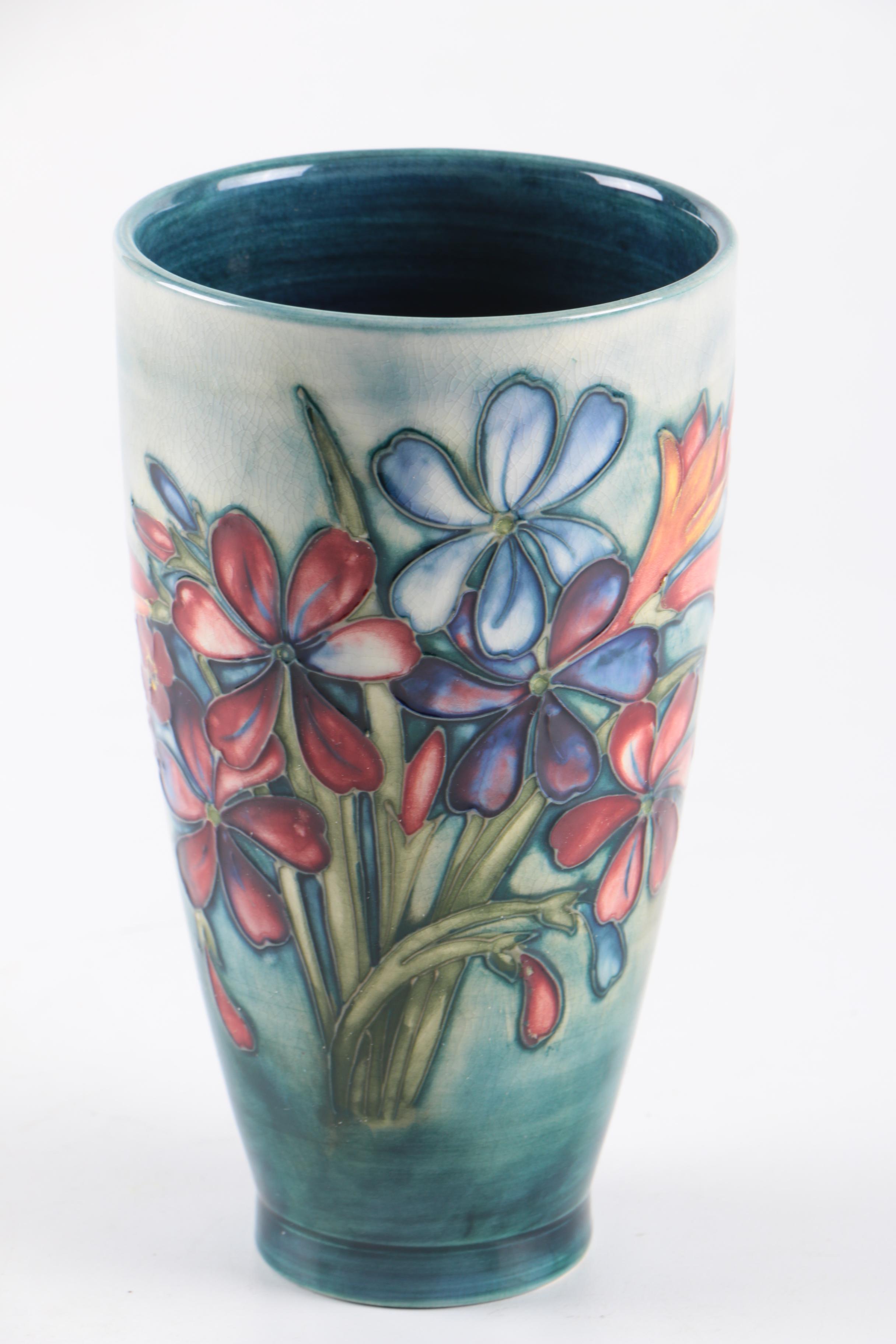 Vintage Walter Moorcroft Signed Handpainted Flare Vase