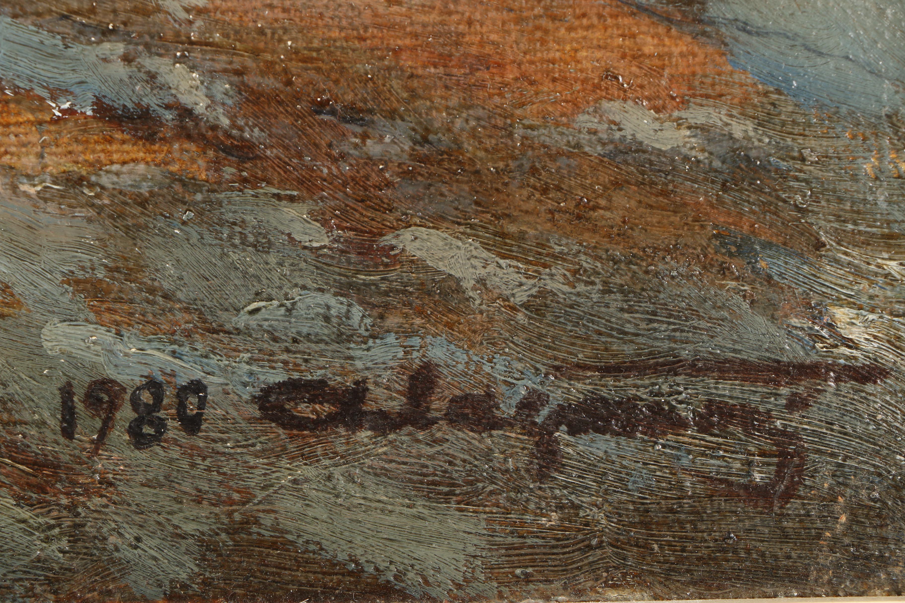 Russian 1980 Oil Painting on Canvas "Lenin c.1893"