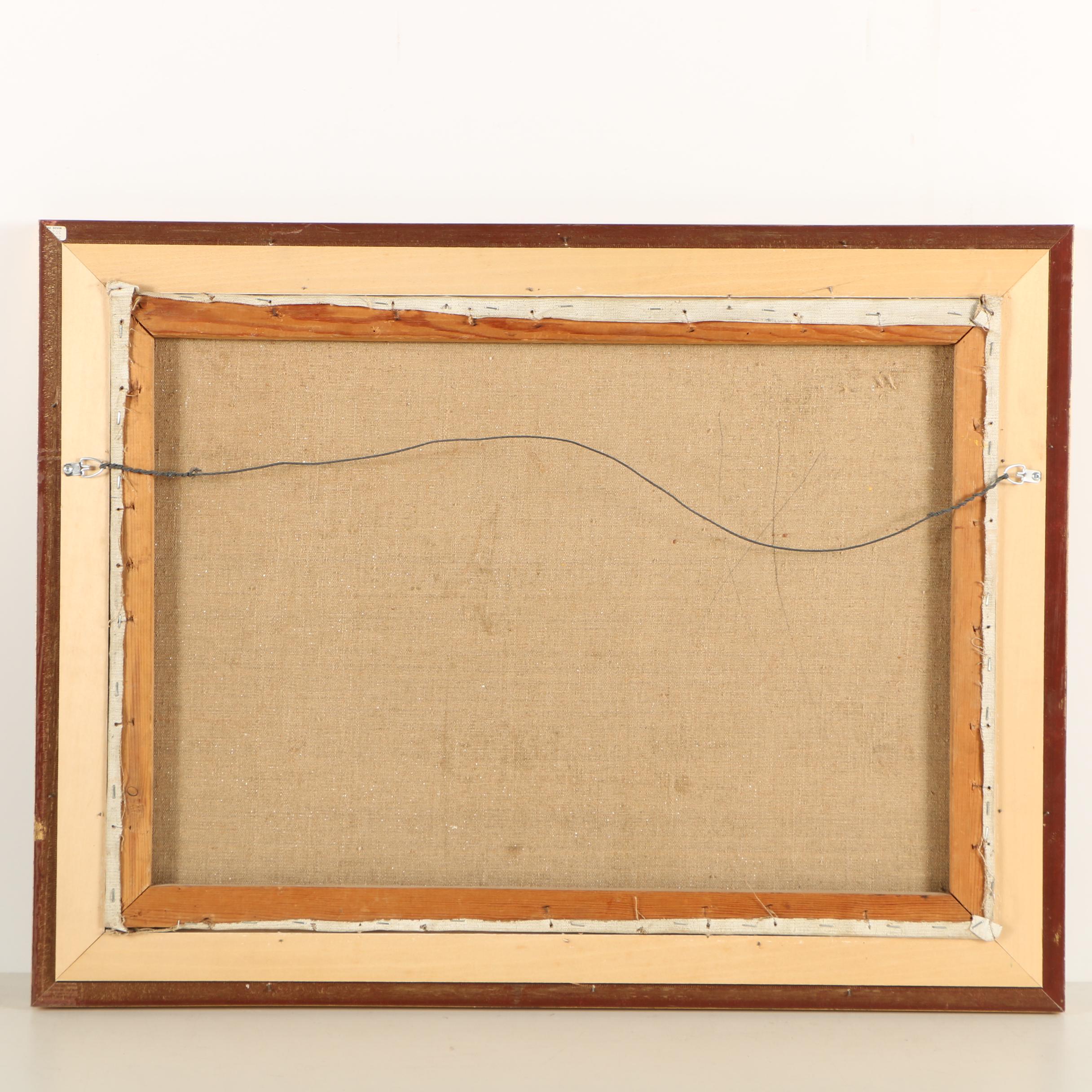 Russian 1980 Oil Painting on Canvas "Lenin c.1893"