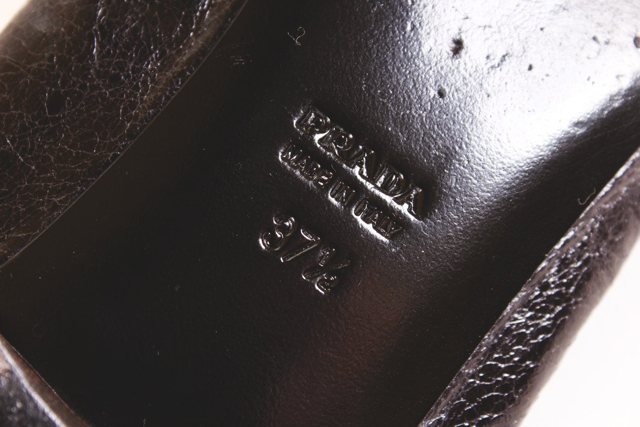 Prado Milano Black Leather Flats