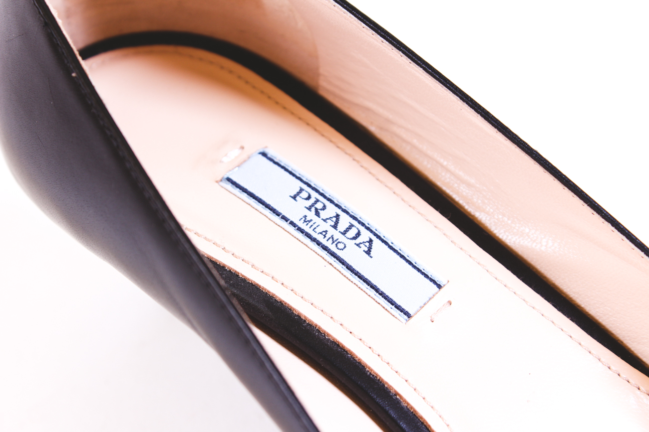 Prada Milano Black Leather Pumps