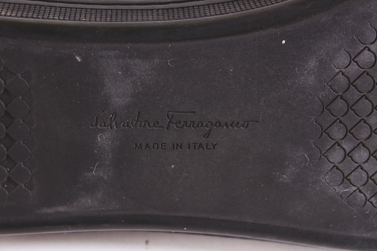 Salvatore Ferragamo Raffina Quilted Cap Toe Leather Ballet Flats