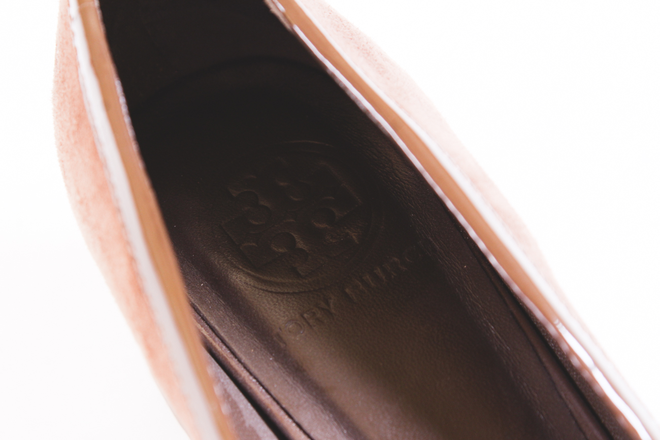 Tory Burch Suede Block Heel Pumps