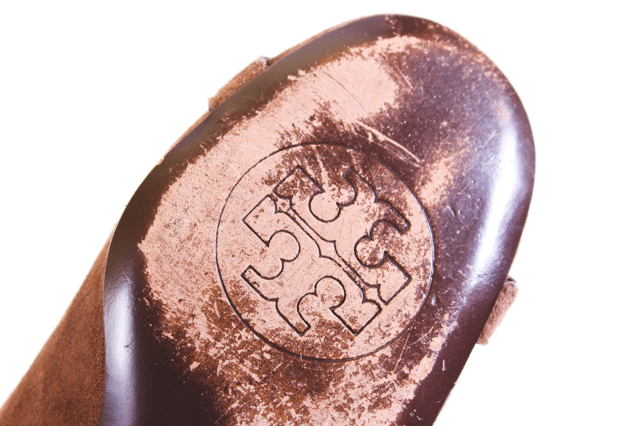 Tory Burch Suede Block Heel Pumps