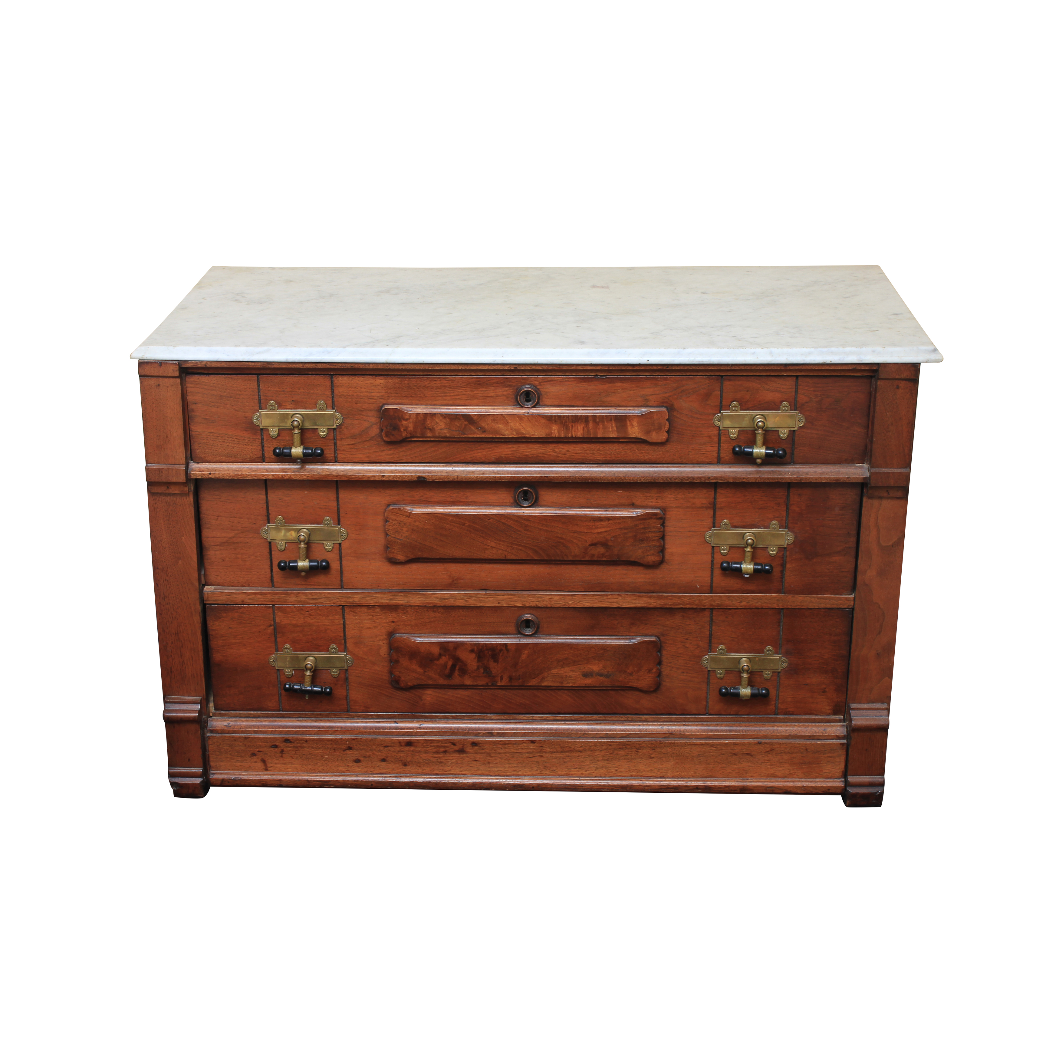 Antique Victorian Marble Top Chest of Drawers