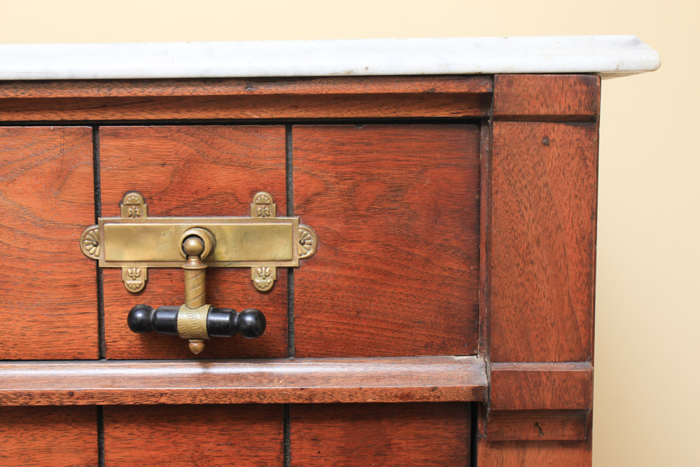 Antique Victorian Marble Top Chest of Drawers