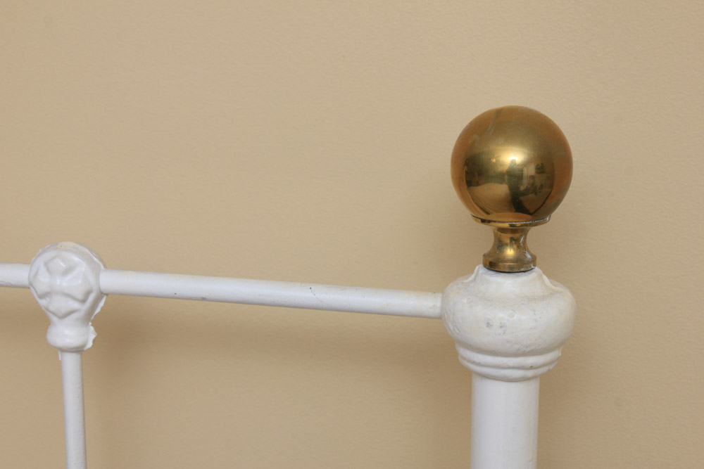 Antique Queen Size Cast Iron Bed Frame