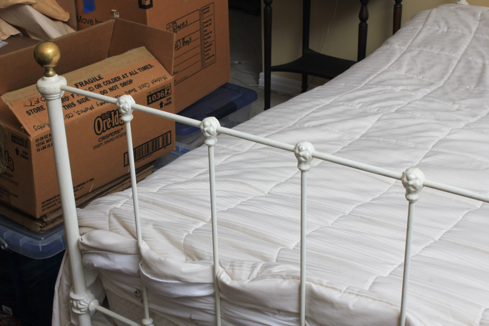 Antique Queen Size Cast Iron Bed Frame