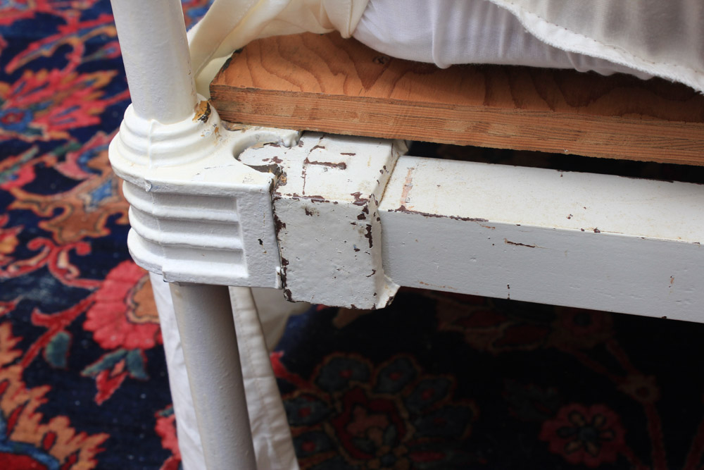 Antique Queen Size Cast Iron Bed Frame