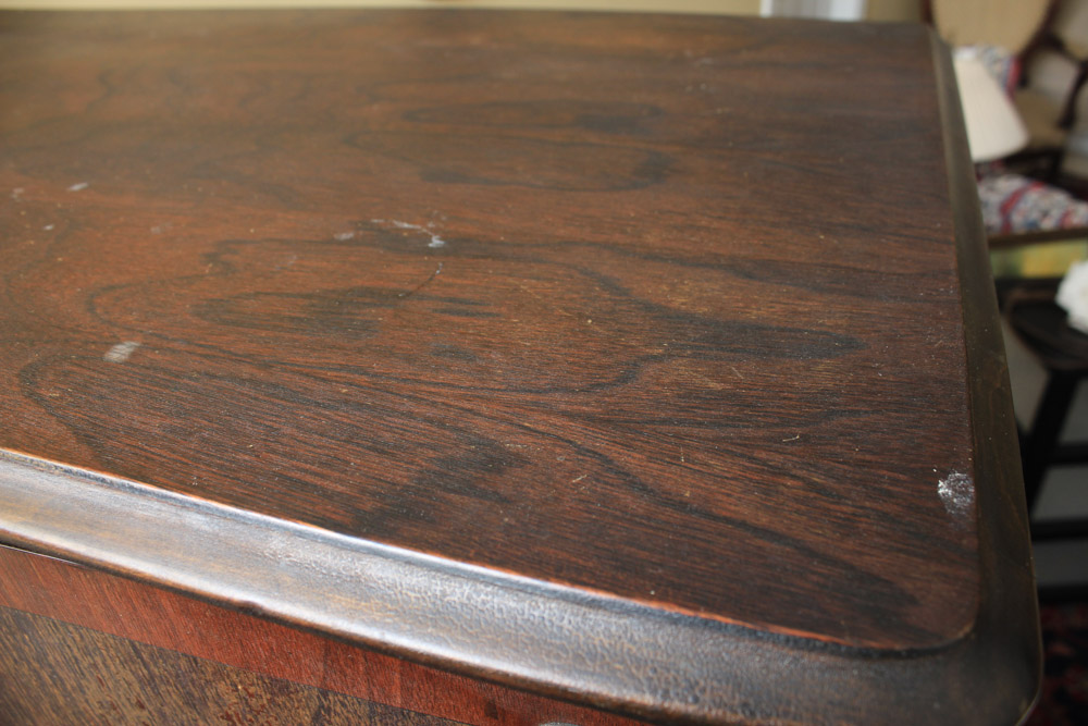 Vintage Walnut Chifferobe Cabinet