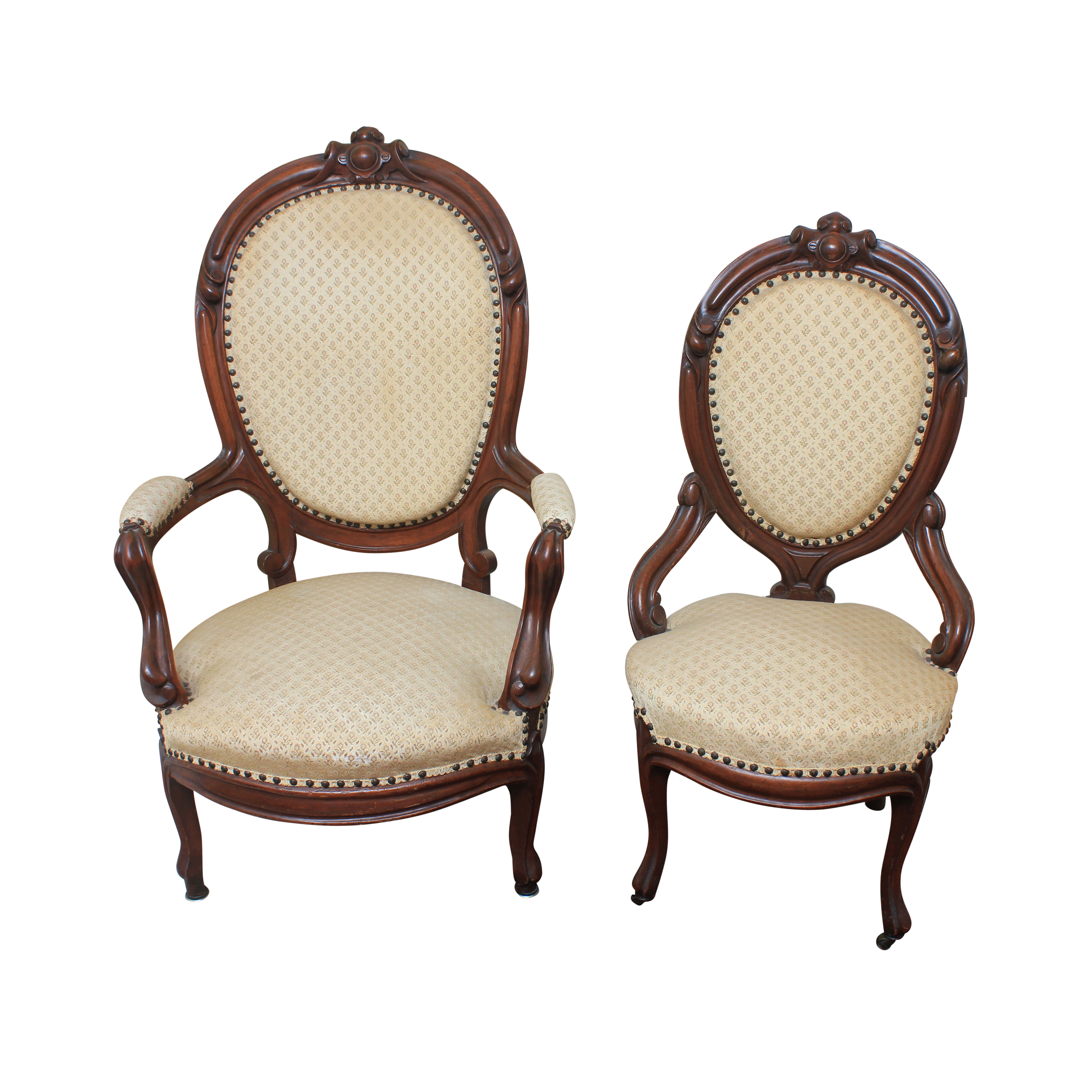 Victorian Lady's and Gentleman's Chairs