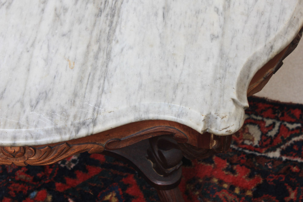Early Victorian Marble Top Table