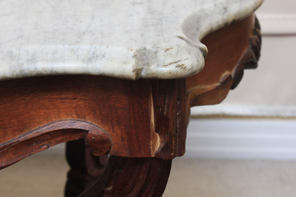 Early Victorian Marble Top Table