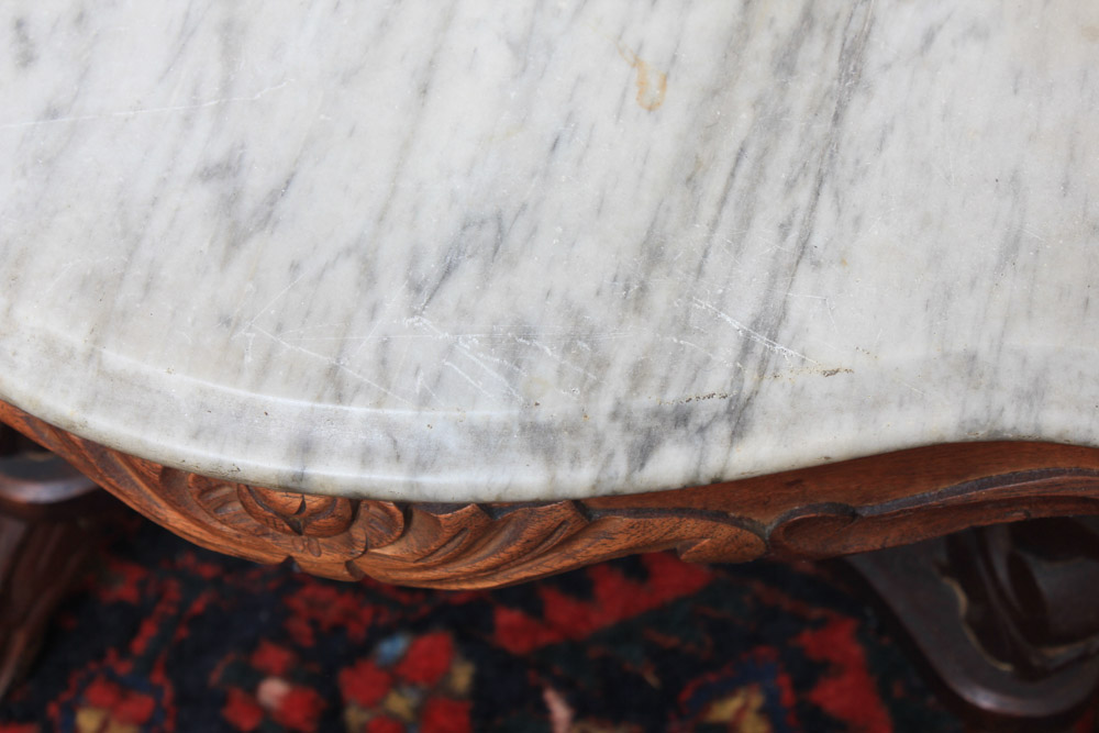 Early Victorian Marble Top Table