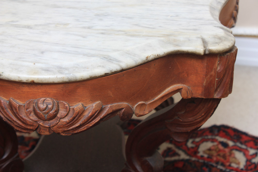 Early Victorian Marble Top Table