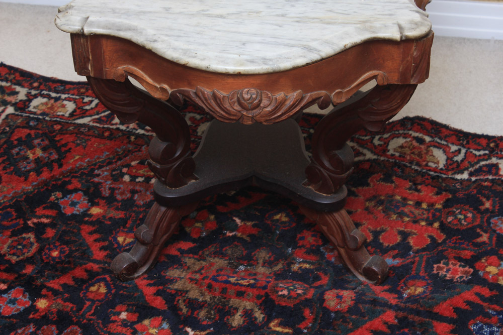 Early Victorian Marble Top Table