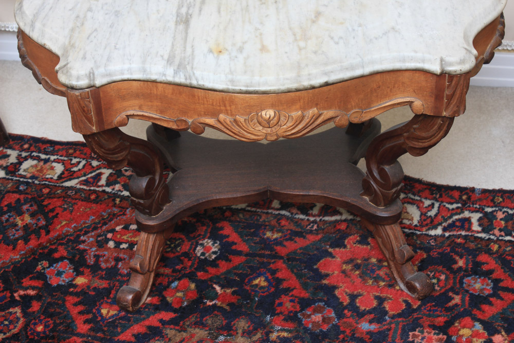 Early Victorian Marble Top Table