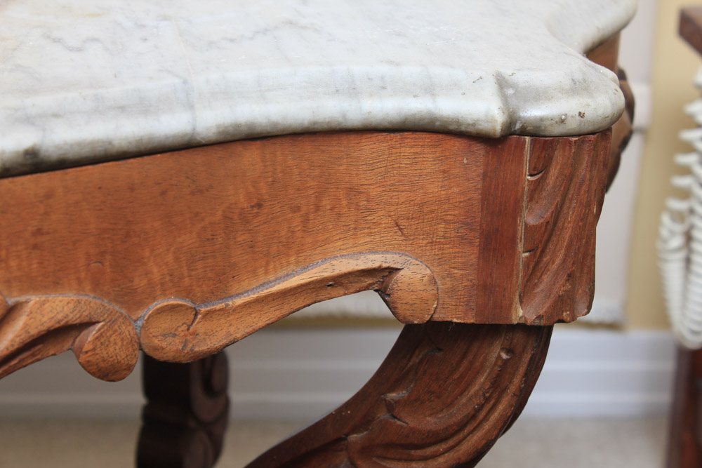 Early Victorian Marble Top Table