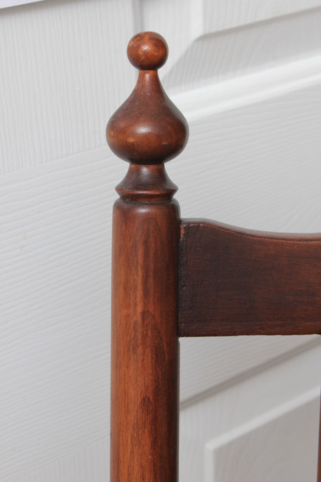 Antique Birch and Cane Rocking Chair