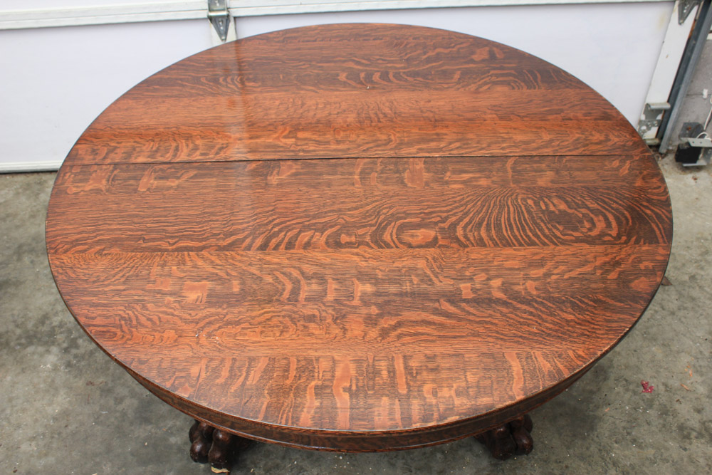 Empire Style Oak Paw Foot Coffee Table