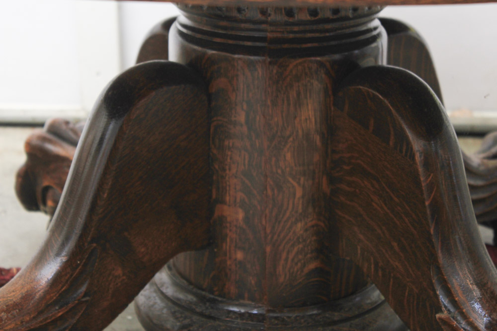 Empire Style Oak Paw Foot Coffee Table