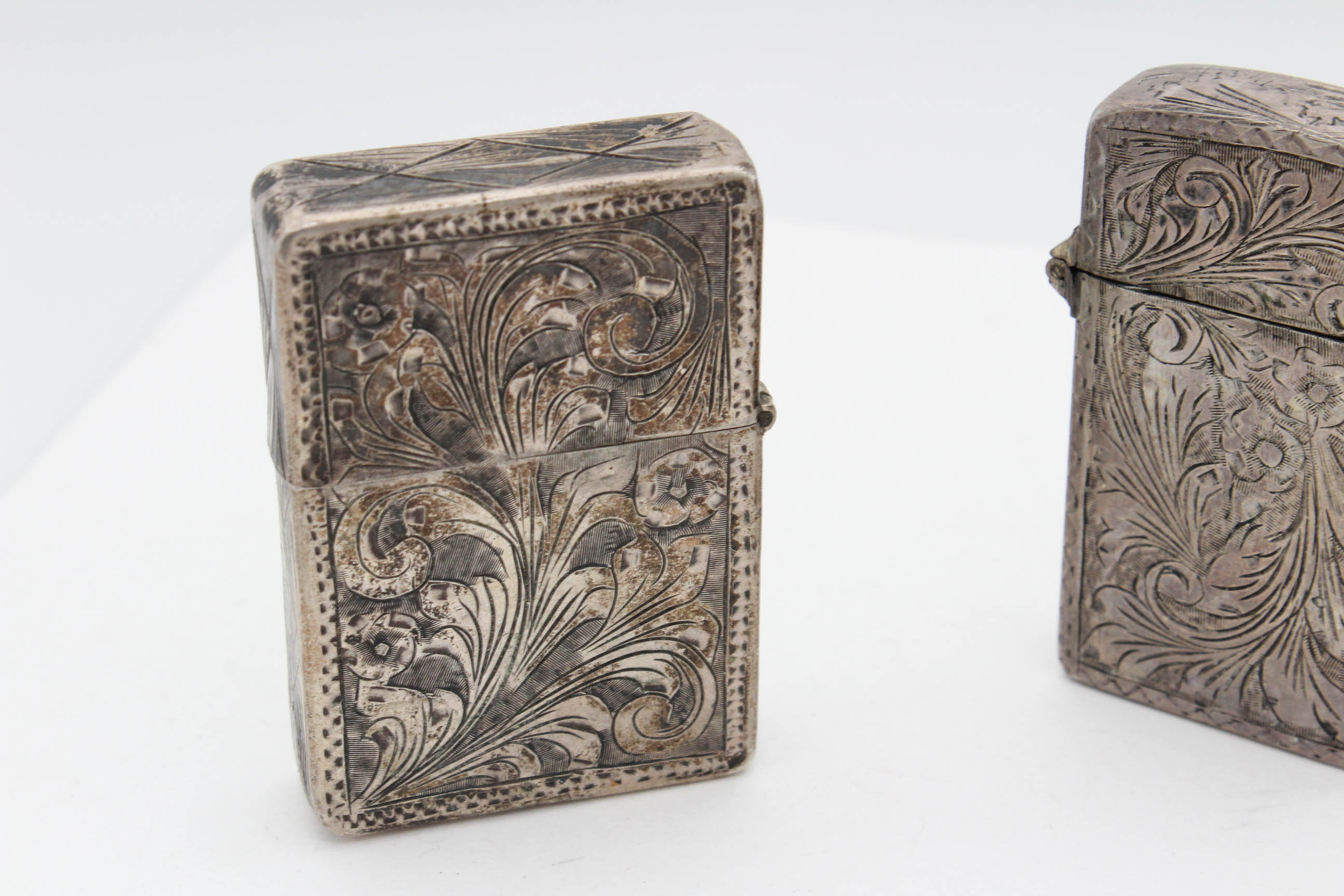 Vintage 800 Silver Lighters and Danish Silver Plate and Faux Tortoiseshell Comb