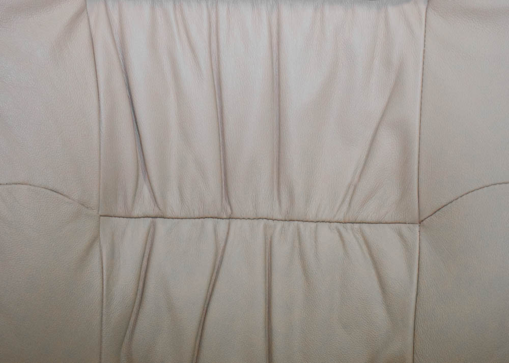 Cuir Leather Reclining Armchair and Ottoman by Lane Furniture