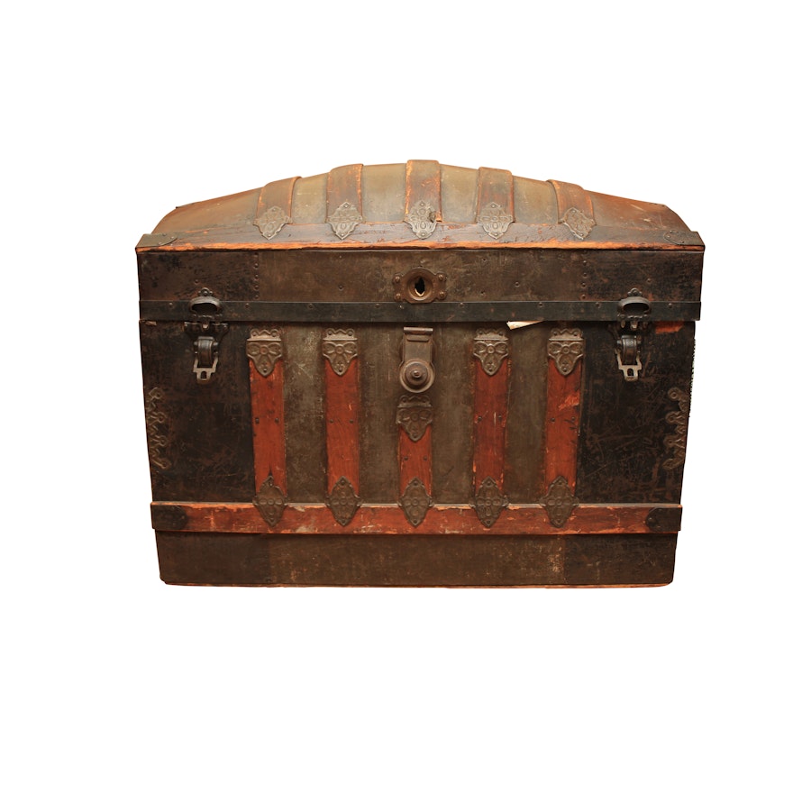 Antique Domed Top Trunk
