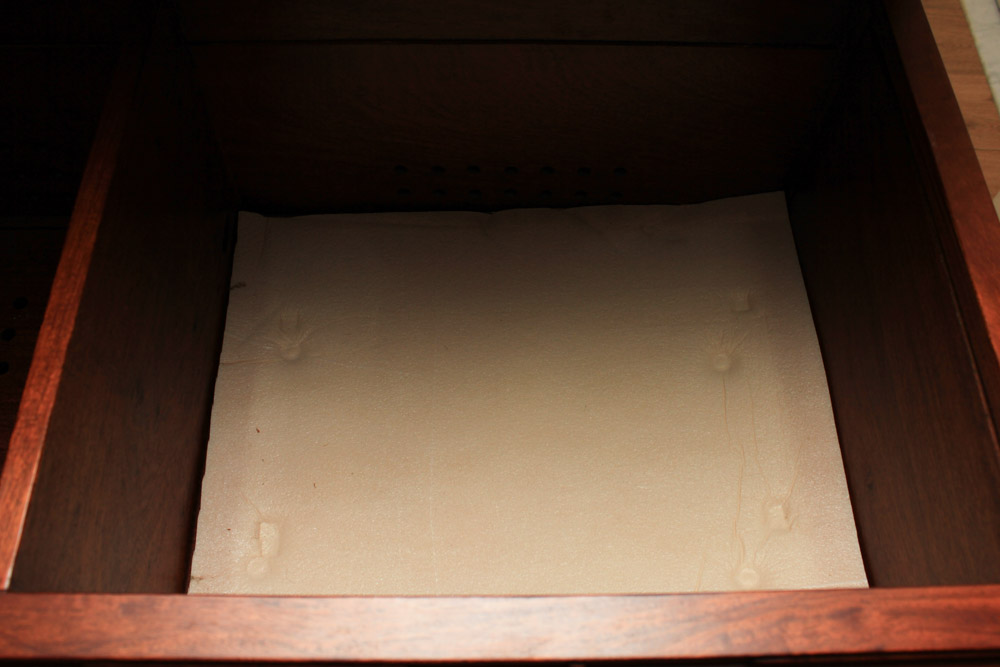 Vintage Chinese Carved Padauk Cabinet