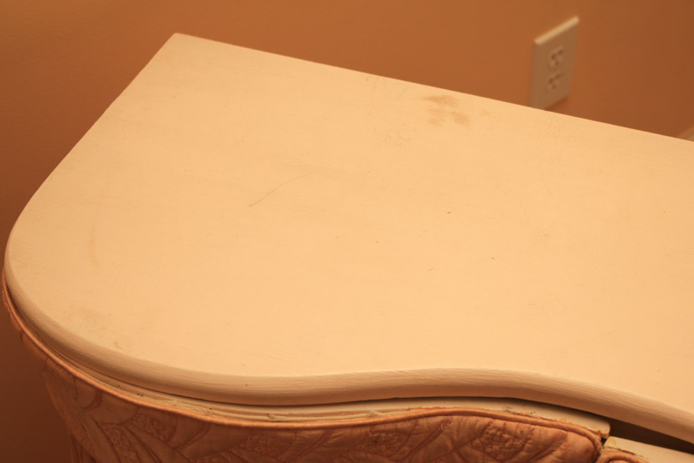 Pink Satin Skirted Vanity Table