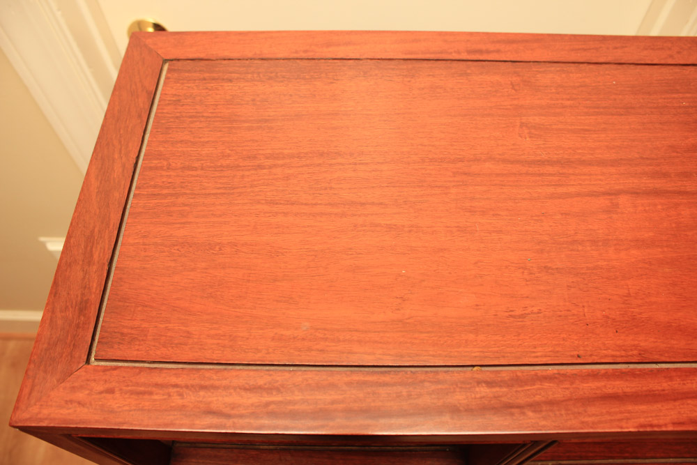 Vintage Chinese Padauk Tiered Shelving Unit