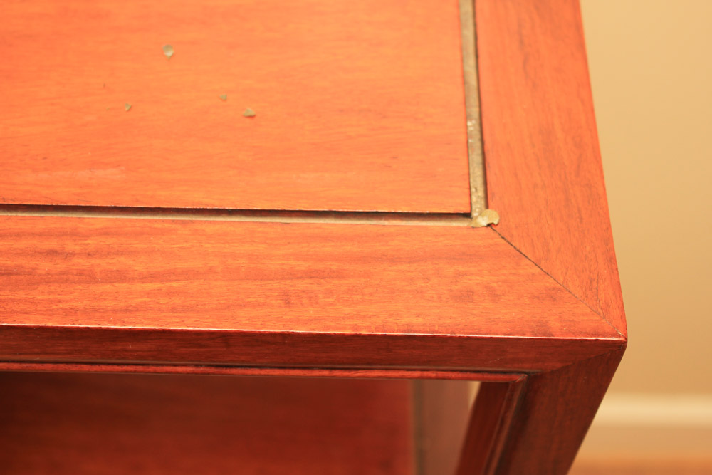 Vintage Chinese Padauk Tiered Shelving Unit