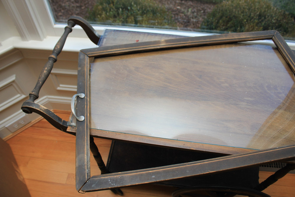 Vintage Wooden Tea Cart