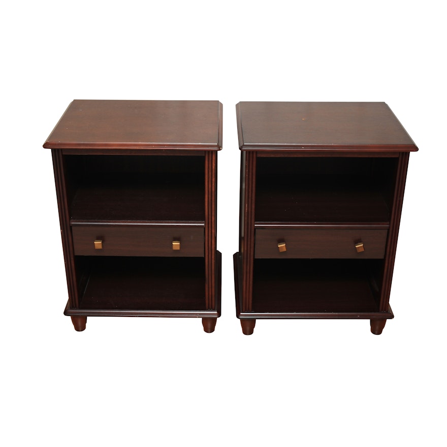 Pair of Mahogany Finished Nightstands