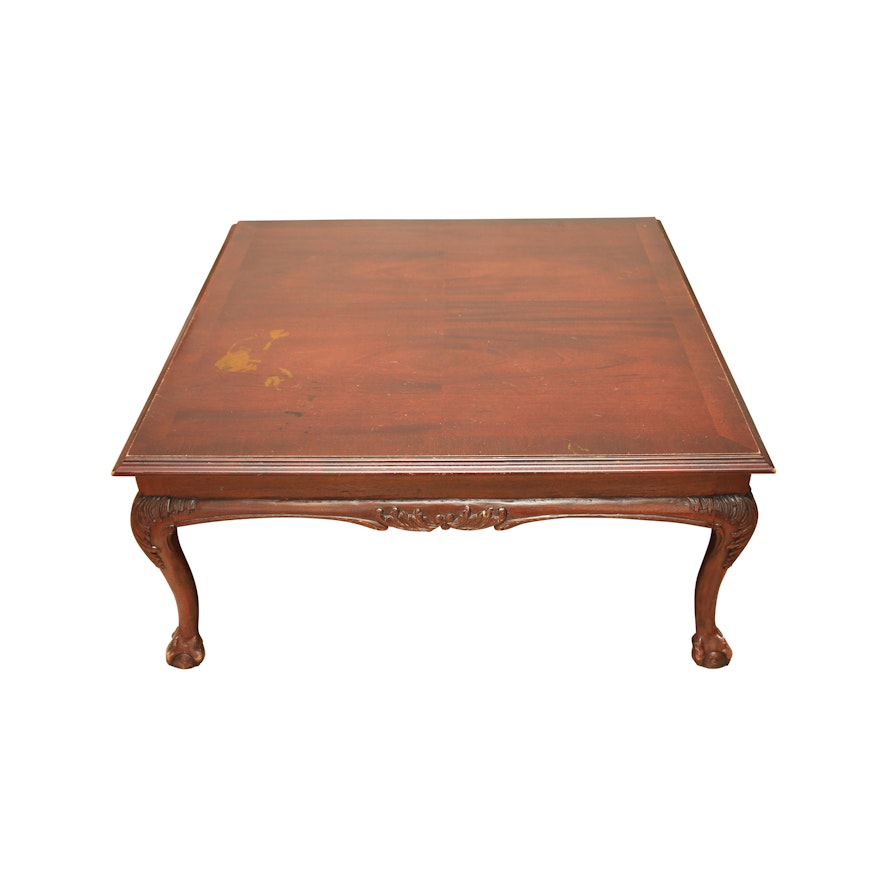 Chippendale Style Square Coffee Table